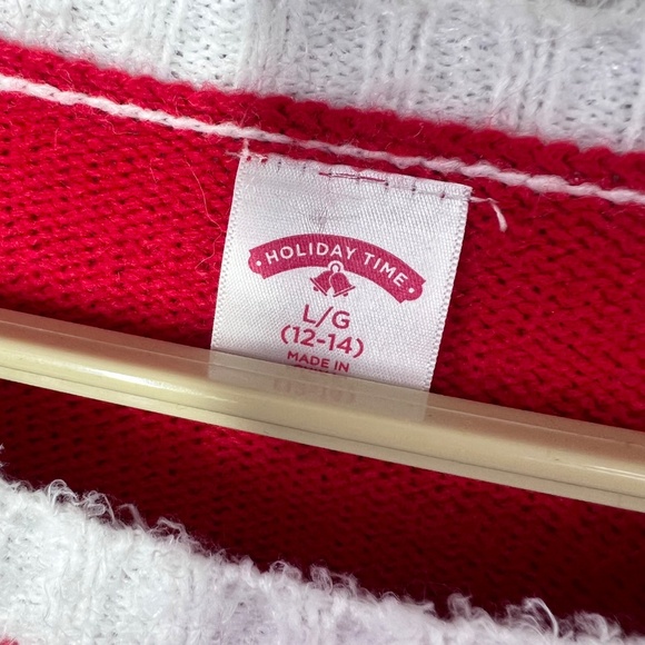 🎄|•HOLIDAY TIME•| Decorated Skating Reindeer Ugly Sweater Size Large - Picture 3 of 7